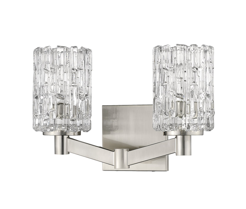 Aubrey 2 Light 13.5" Vanity in Brushed Nickel