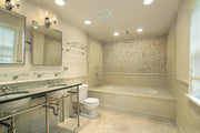 Aubrey 2 Light 13.5" Vanity in Chrome in a room setting