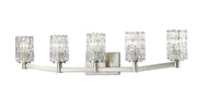 Aubrey 5 Light 40.75" Vanity in Brushed Nickel