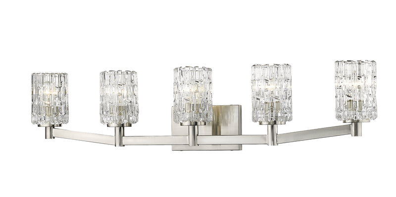Aubrey 5 Light 40.75" Vanity in Brushed Nickel