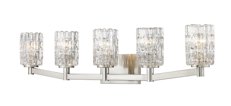 Aubrey 5 Light 40.75" Vanity in Brushed Nickel