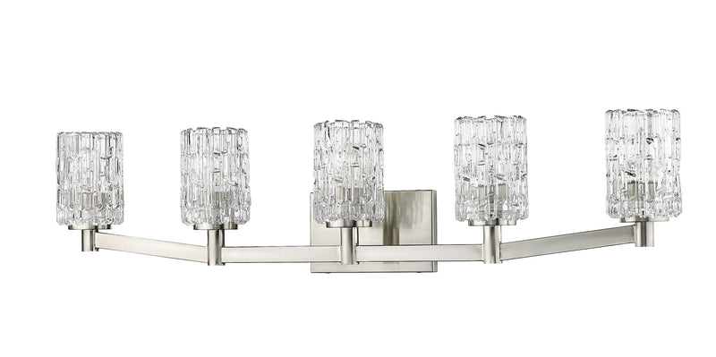 Aubrey 5 Light 40.75" Vanity in Brushed Nickel