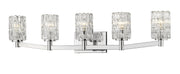 Aubrey 5 Light 40.75" Vanity in Chrome