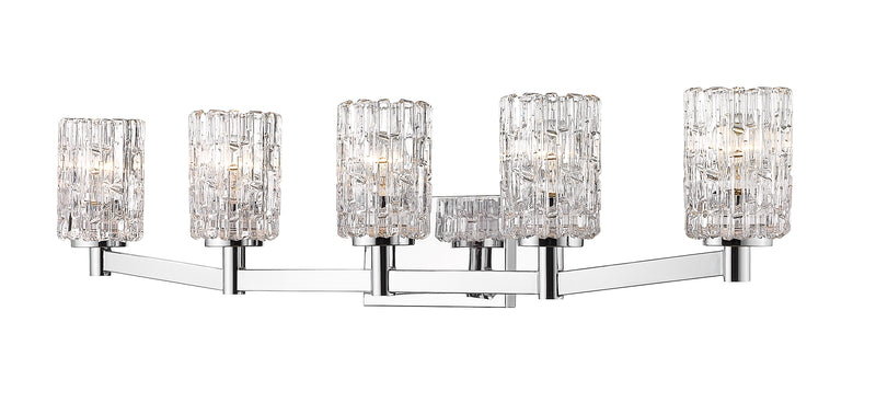 Aubrey 5 Light 40.75" Vanity in Chrome
