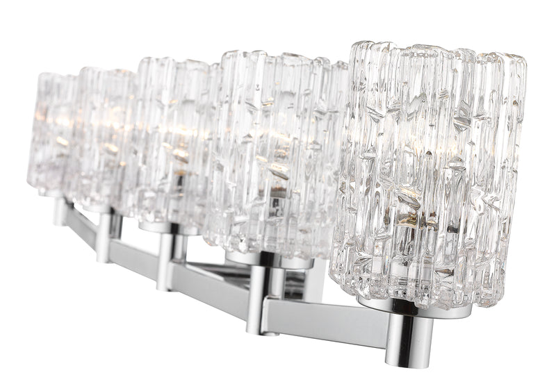 Aubrey 5 Light 40.75" Vanity in Chrome