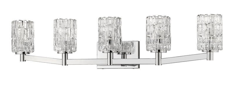 Aubrey 5 Light 40.75" Vanity in Chrome