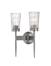 Flair 2 Light 11" Wall Sconce in Antique Nickel