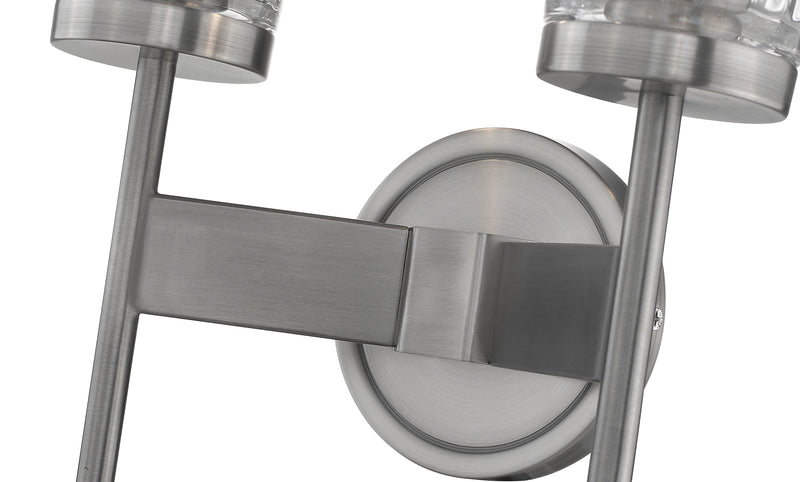 Flair 2 Light 11" Wall Sconce in Antique Nickel