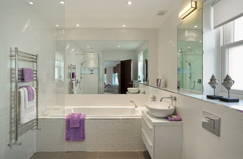 Baden 2 Light 24" Vanity in Chrome in a room setting