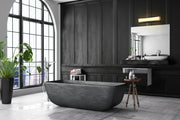 Baden 2 Light 24" Vanity in Matte Black in a room setting