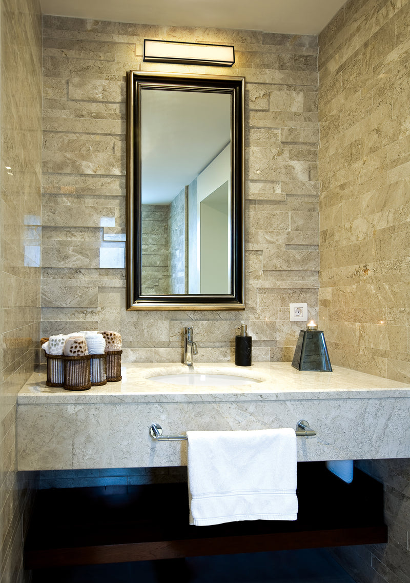 Baden 2 Light 24" Vanity in Matte Black in a room setting
