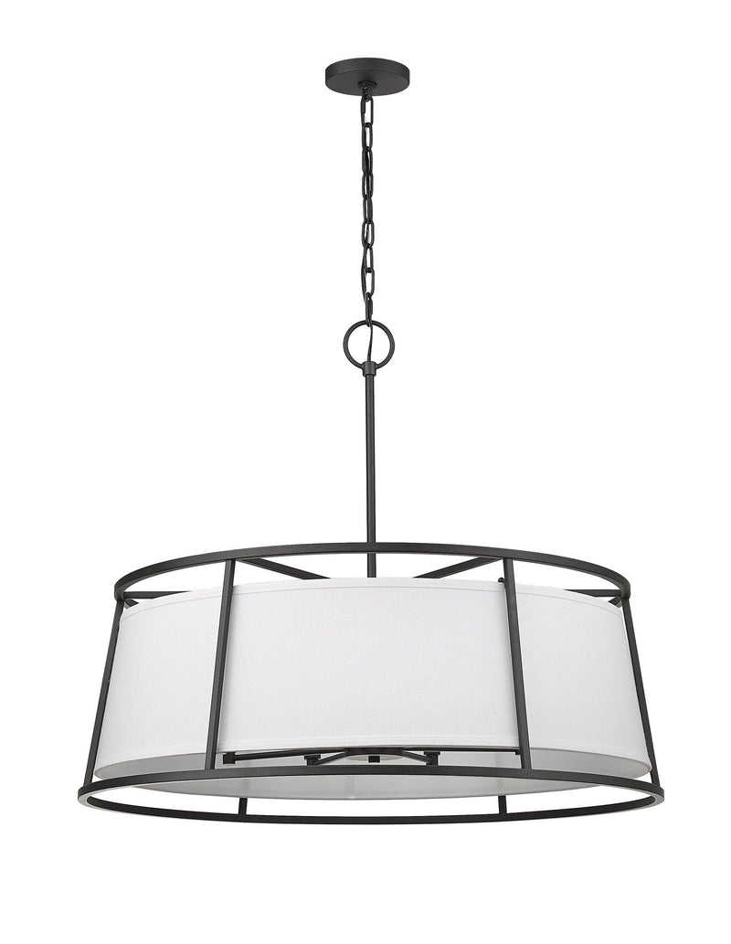 Lenyx Pendant 8 Light 32" Chandelier in Iron Ore