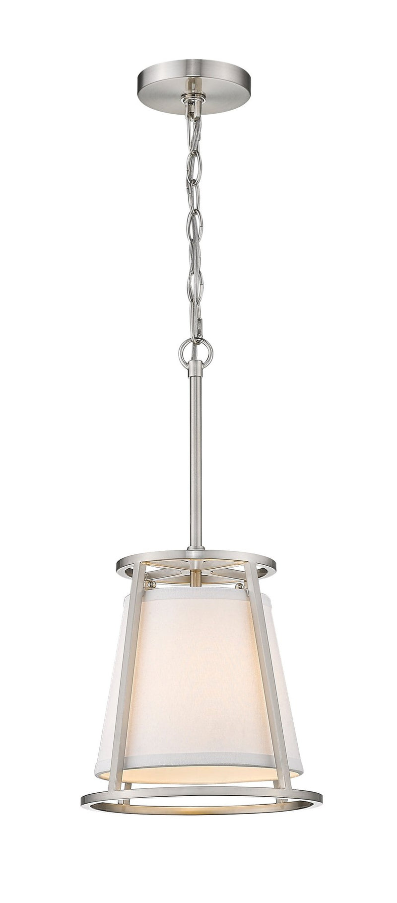 Lenyx Chandelier 10" Chandelier in Brushed Nickel