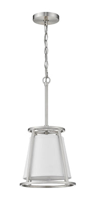 Lenyx Chandelier 10" Chandelier in Brushed Nickel