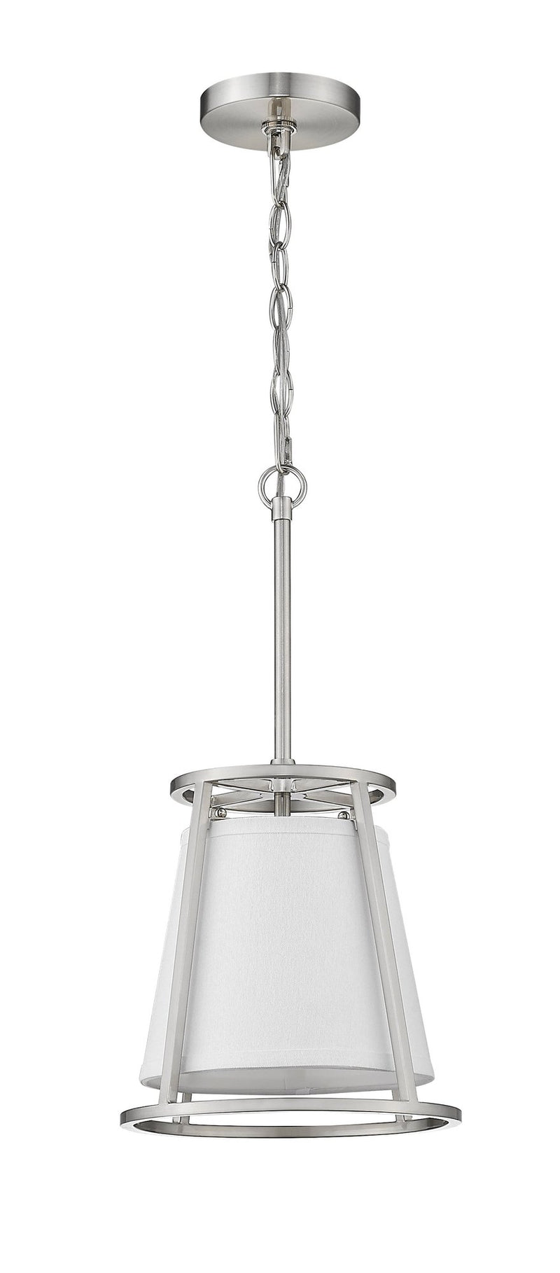 Lenyx Chandelier 10" Chandelier in Brushed Nickel