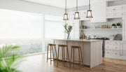 Lenyx Chandelier 10" Chandelier in Iron Ore in a room setting