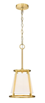 Lenyx Chandelier 10" Chandelier in Rubbed Brass