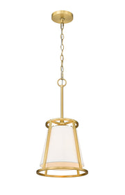 Lenyx Chandelier 10" Chandelier in Rubbed Brass