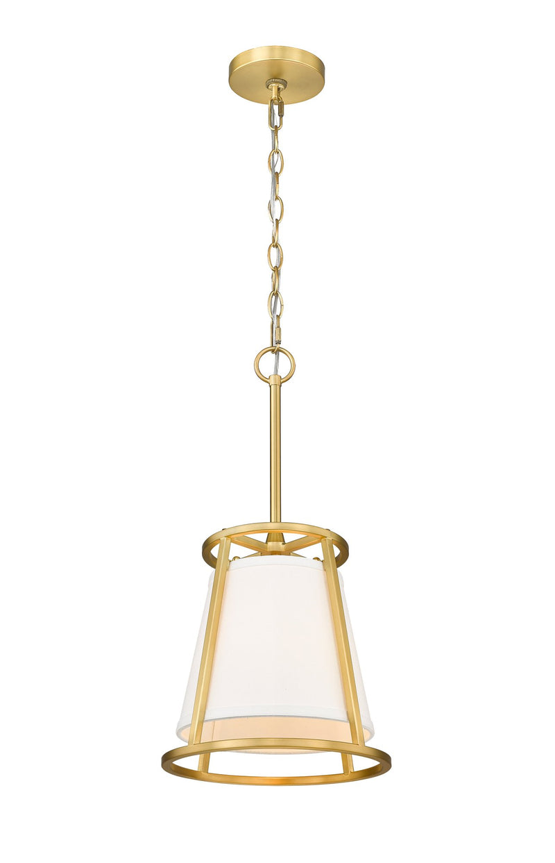 Lenyx Chandelier 10" Chandelier in Rubbed Brass