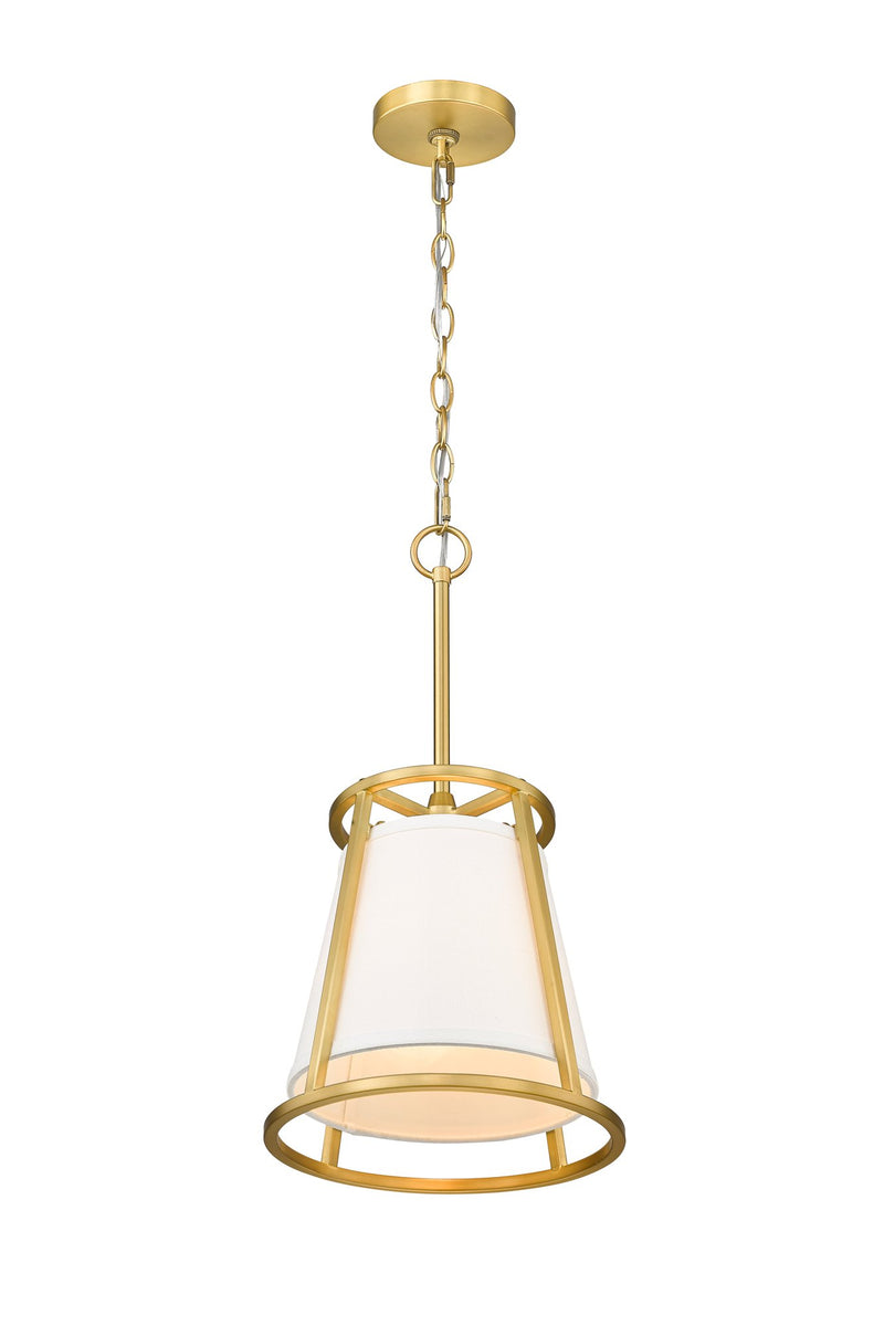 Lenyx Chandelier 10" Chandelier in Rubbed Brass