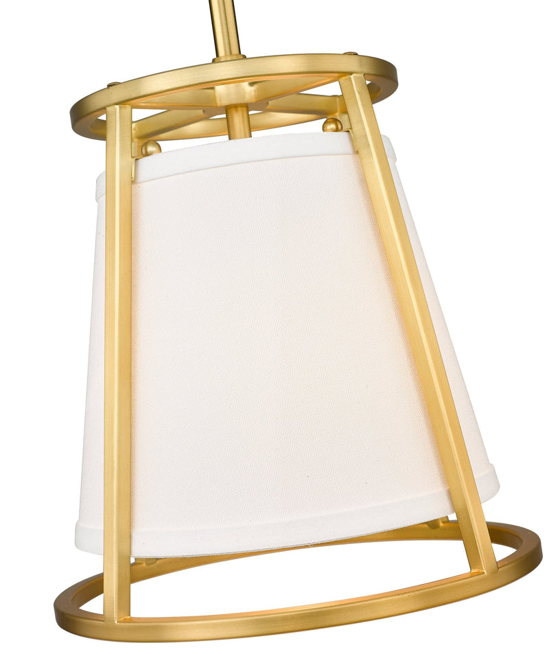 Lenyx Chandelier 10" Chandelier in Rubbed Brass