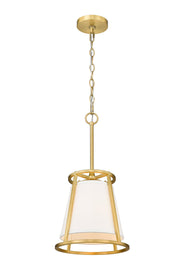 Lenyx Chandelier 10" Chandelier in Rubbed Brass