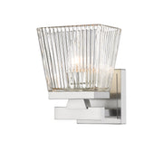 Astor 1 Light 5.75" Wall Sconce, Clear Shade in Brushed Nickel
