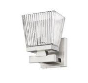 Astor 1 Light 5.75" Wall Sconce, Clear Shade in Brushed Nickel