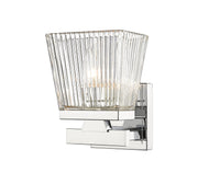 Astor 1 Light 5.75" Wall Sconce, Clear Shade in Chrome