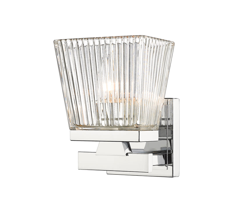 Astor 1 Light 5.75" Wall Sconce, Clear Shade in Chrome