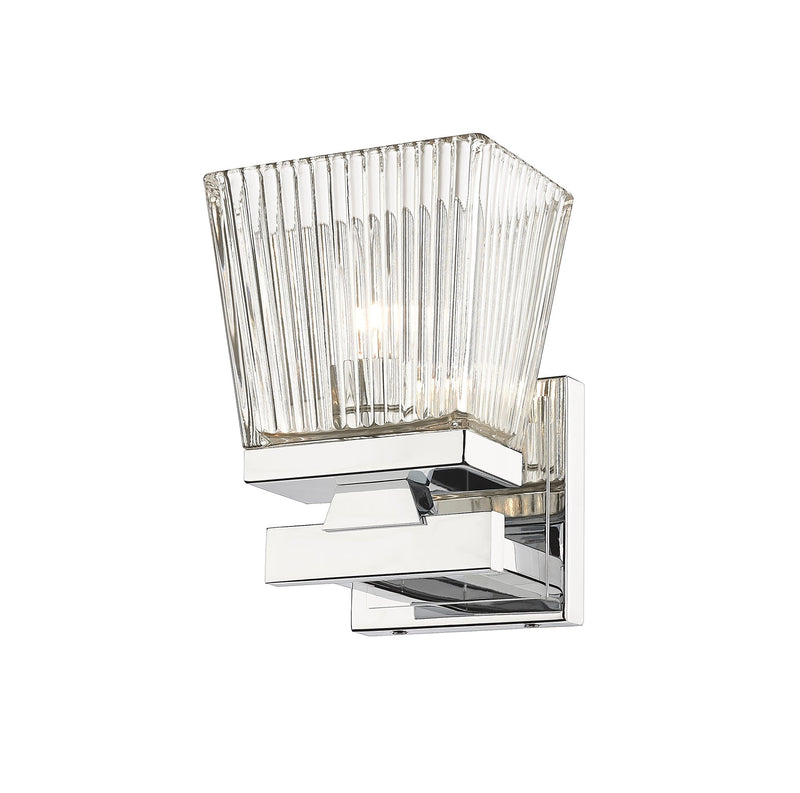 Astor 1 Light 5.75" Wall Sconce, Clear Shade in Chrome