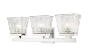 Astor 3 Light 23" Vanity, Clear Shade in Chrome