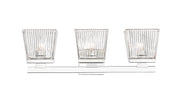 Astor 3 Light 23" Vanity, Clear Shade in Chrome