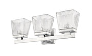Astor 3 Light 23" Vanity, Clear Shade in Chrome