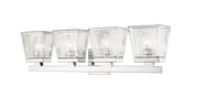 Astor 4 Light 29" Vanity, Clear Shade in Chrome