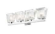 Astor 4 Light 29" Vanity, Clear Shade in Chrome