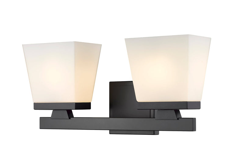 Astor 2 Light 16" Vanity in Matte Black