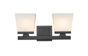 Astor 2 Light 16" Vanity in Matte Black