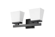 Astor 2 Light 16" Vanity in Matte Black