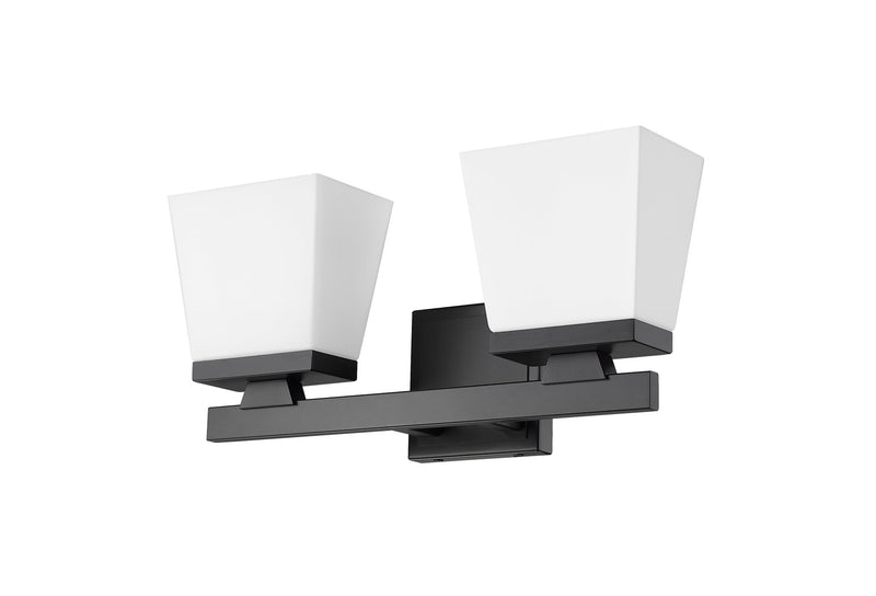 Astor 2 Light 16" Vanity in Matte Black