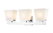 Astor 3 Light 23" Vanity, Etched Opal Shade in Chrome