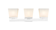 Astor 3 Light 23" Vanity, Etched Opal Shade in Chrome