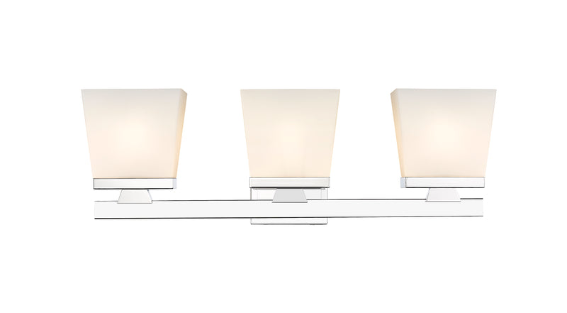 Astor 3 Light 23" Vanity, Etched Opal Shade in Chrome