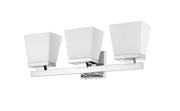 Astor 3 Light 23" Vanity, Etched Opal Shade in Chrome