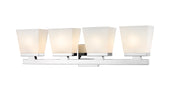 Astor 4 Light 29" Vanity, Etched Opal Shade in Chrome