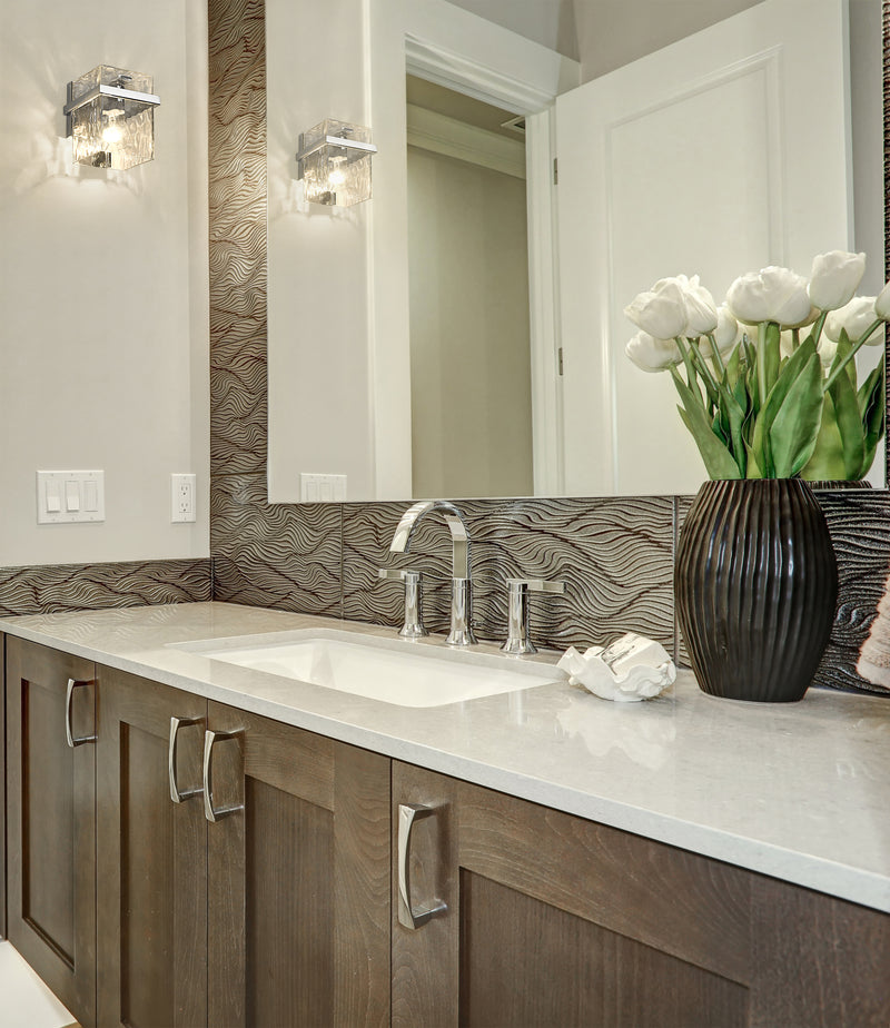 Bennington 1 Light 5.5" Wall Sconce in Chrome in a room setting