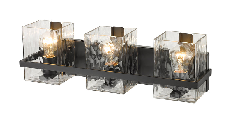 Bennington 3 Light 22.25" Vanity in Matte Black