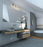 Bennington 4 Light 29.25" Vanity in Chrome in a room setting
