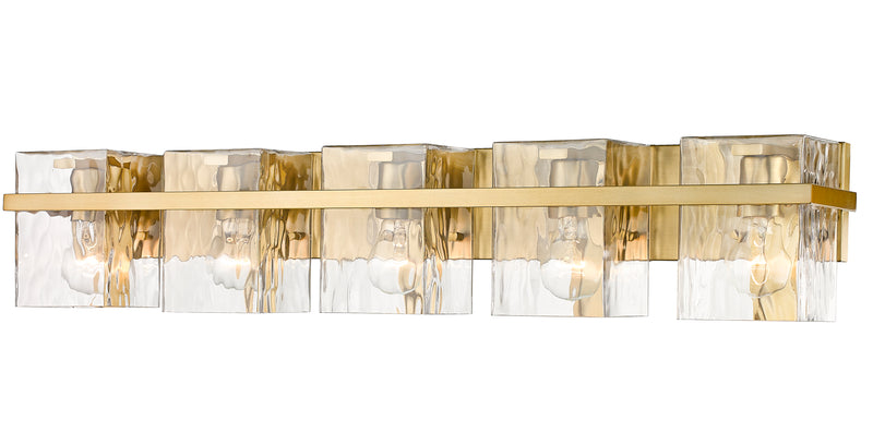 Bennington 5 Light 36.25" Vanity in Modern Gold