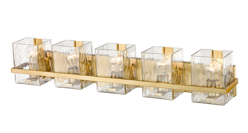 Bennington 5 Light 36.25" Vanity in Modern Gold
